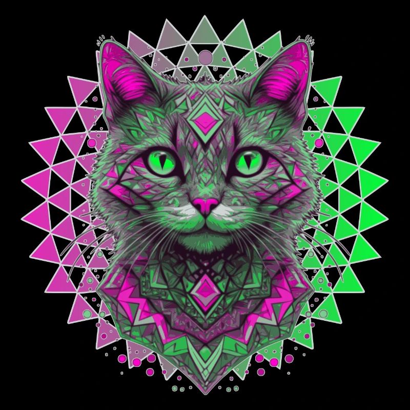 Chaton Géométrique 🐾
