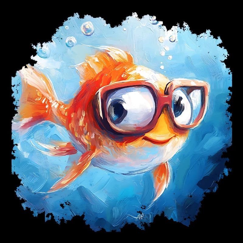 Funny fish with poor eyesight