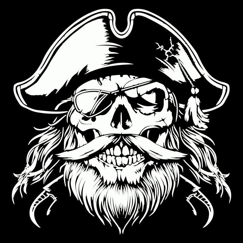 crâne de pirate