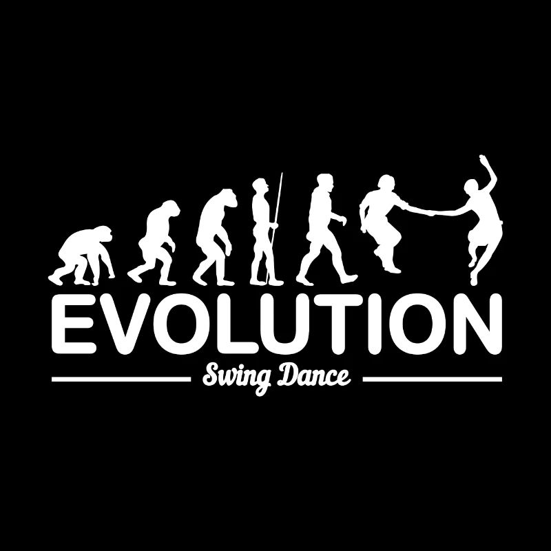 Swing Tanz Tanzen Evolution Geschenk Paare Tänzer