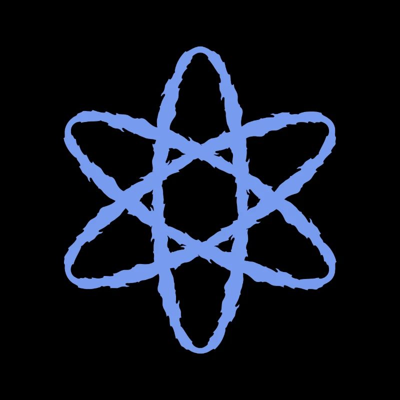 Atom symbol nuclear power