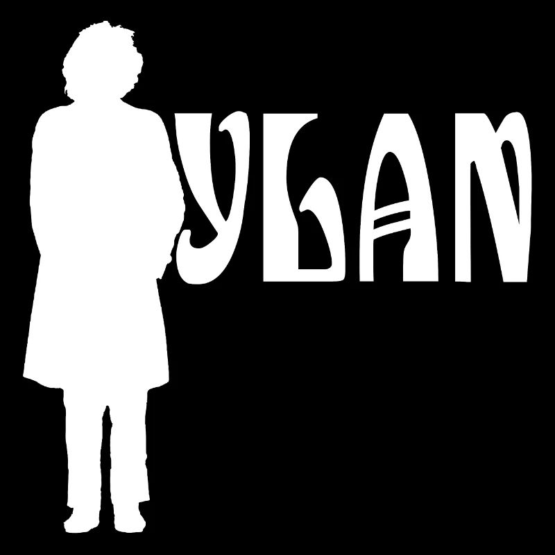 Silhouette White Bob Dylan