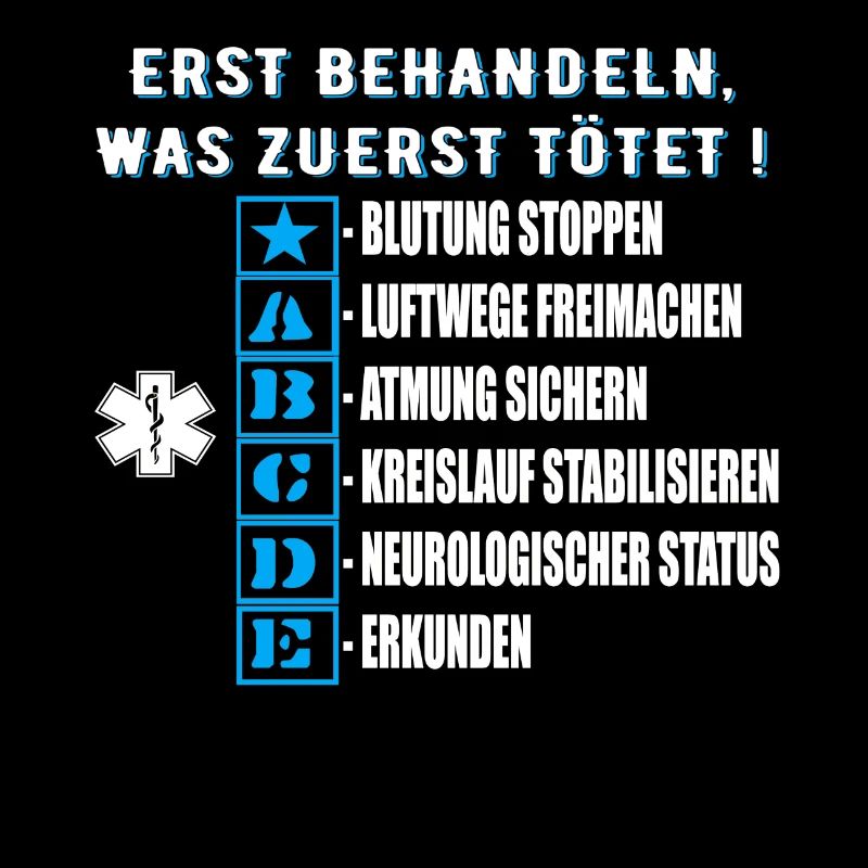 112 ABCDE Schema, Notfallsanitäter, Rettungsdienst