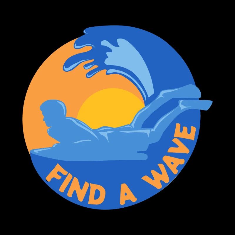 Find a wave Bodysurf Bodyboarding Geschenkidee