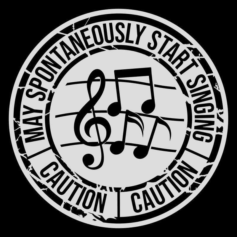 may spontaneously start singing