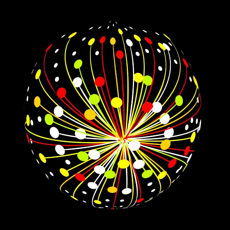 Explosion abstraite multicolore