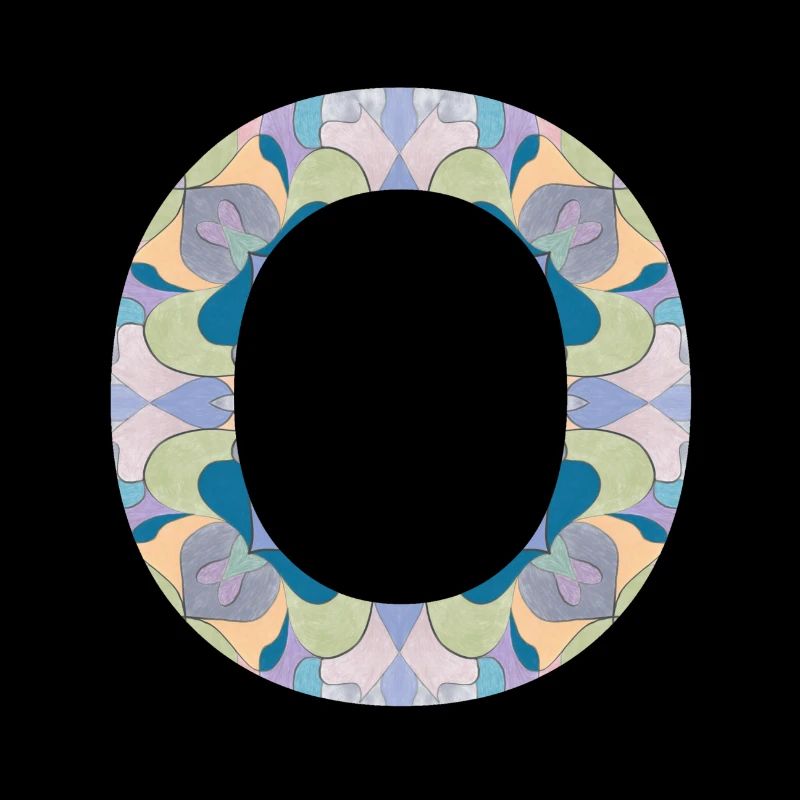Buchstabe O im Mandala