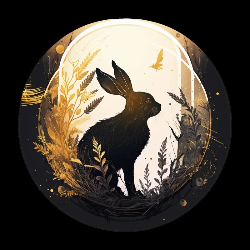 Lapin du nouvel an.