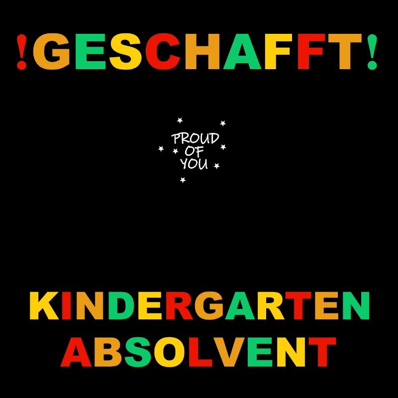 Kindergarten Absolvent 2023 Geschafft Einschulung