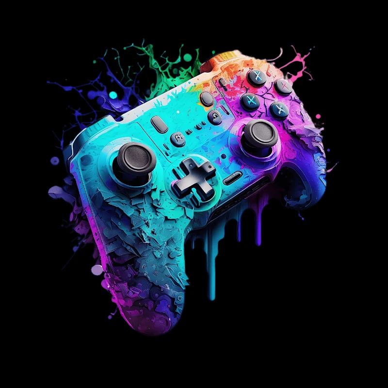 Neon Gaming Controller / Kontroller