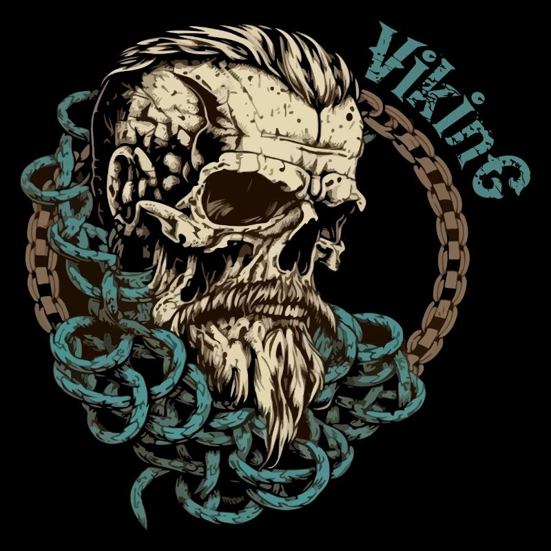 Viking Skull Totenkopf Wikinger