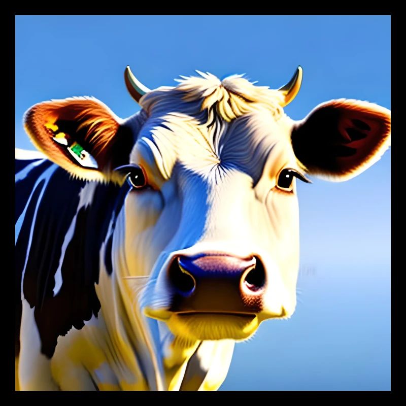 Vache avec des cornes