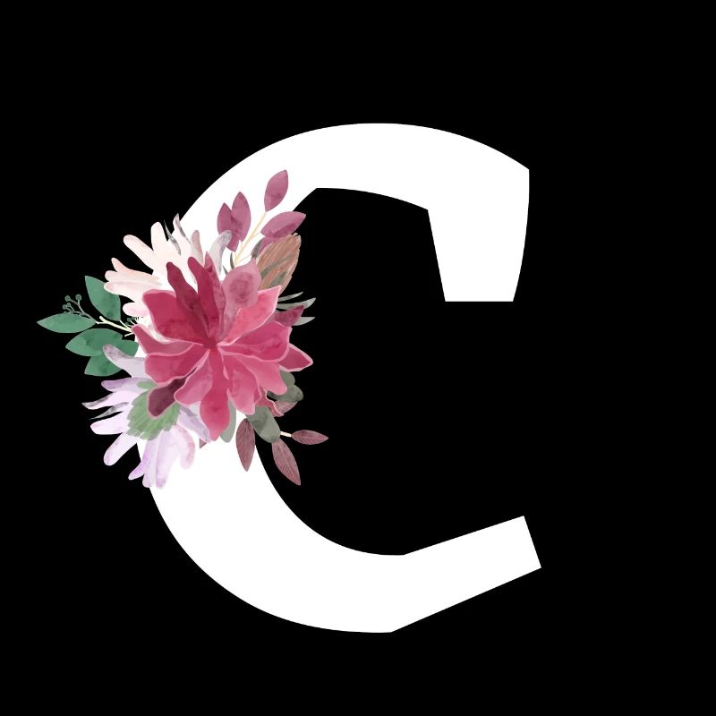 Floraler Buchstabe c