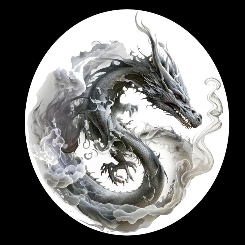 dragon fumée