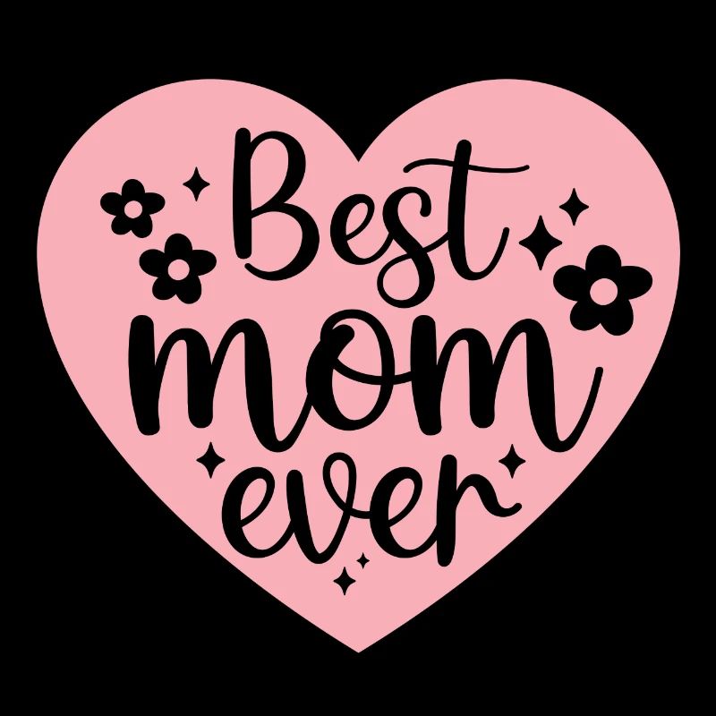 Best Mom Ever Muttertag Geschenk Herz