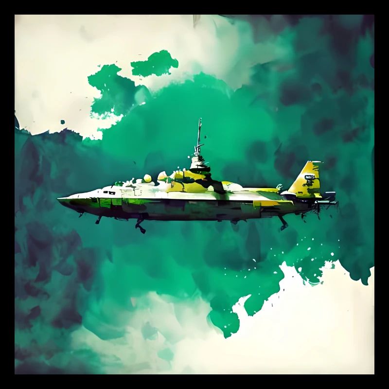 Avion de chasse sous-marin spatial