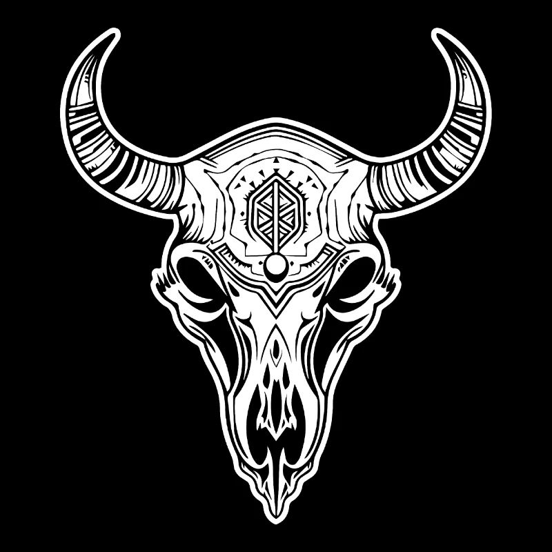 Cow Skull Boho