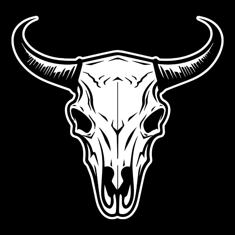 Crâne de vache Boho