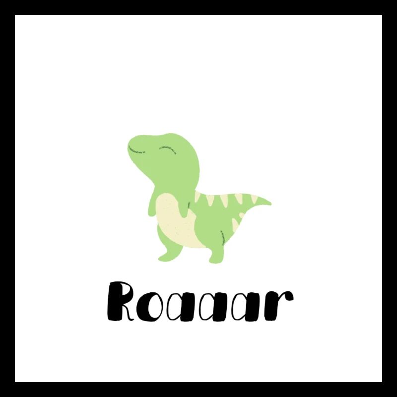 Süßer brüllender Dino
