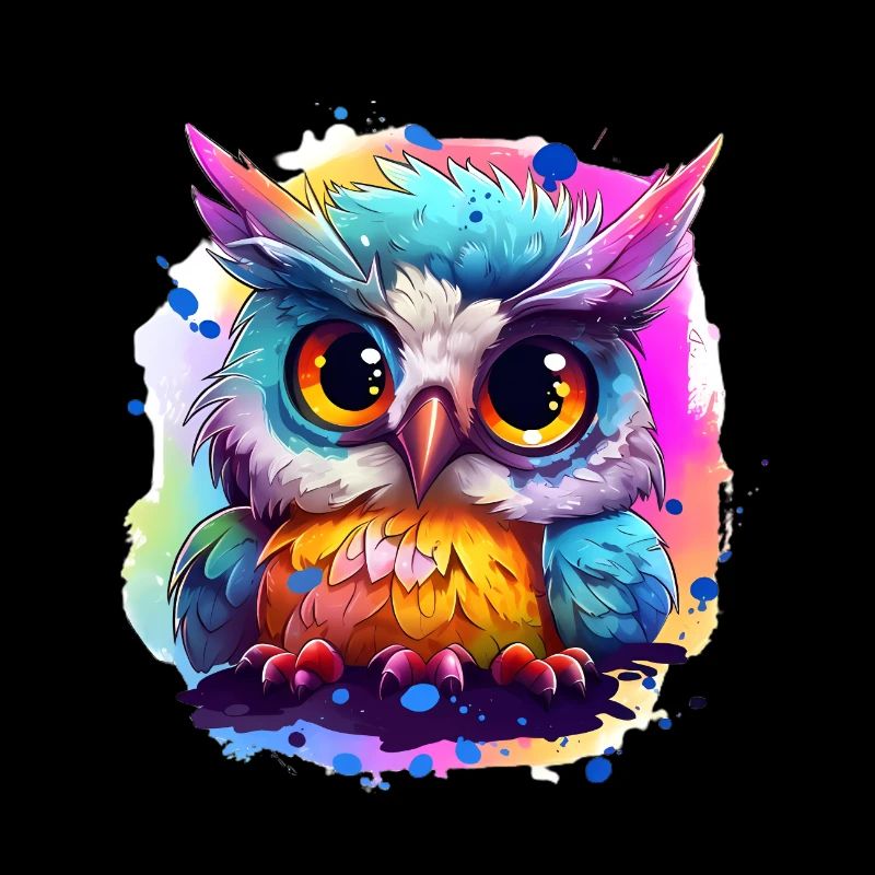 Niedliche Wachsame Eule | Nachtschwärmer Eule