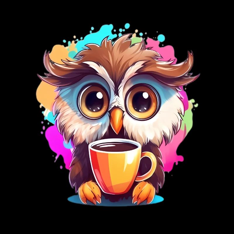 Niedliche Wachsame Eule | Nachtschwärmer Eule