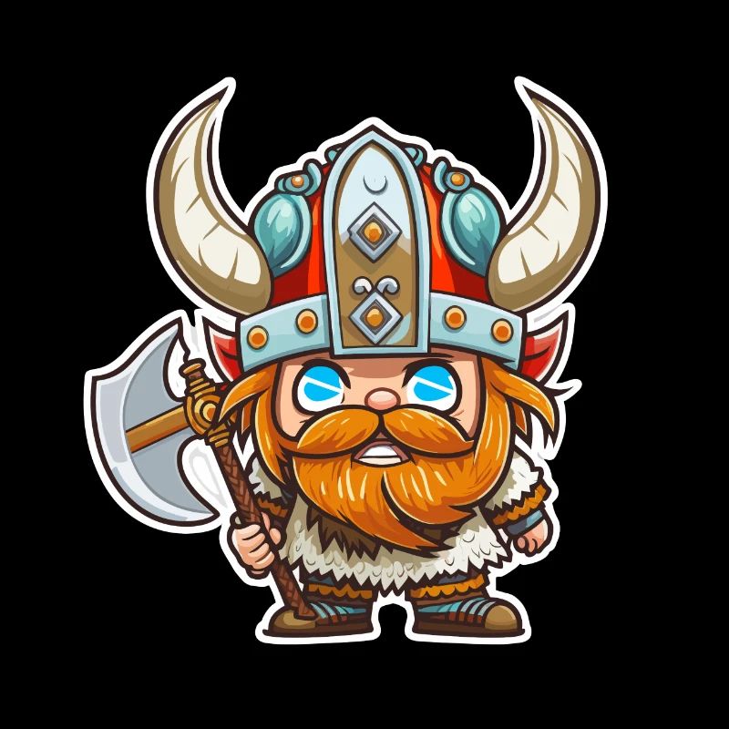 Le guerrier éternel: Cartoon Viking Harald