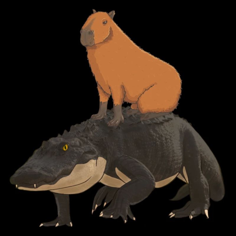 Capybara Crocodile