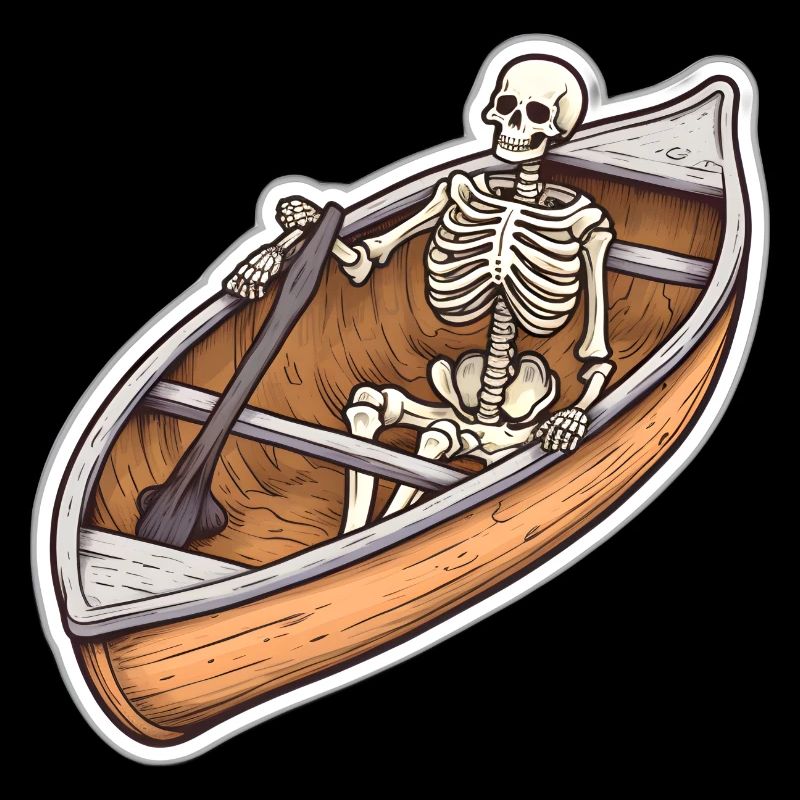 Squelette dans l’aventure en bateau