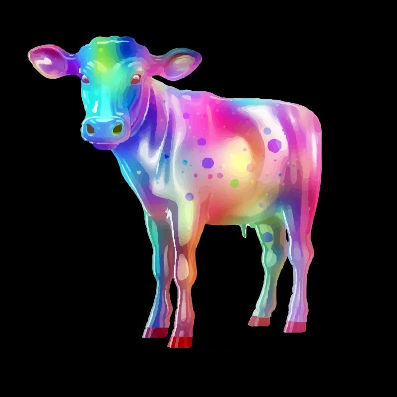 Exa the multicolored cow