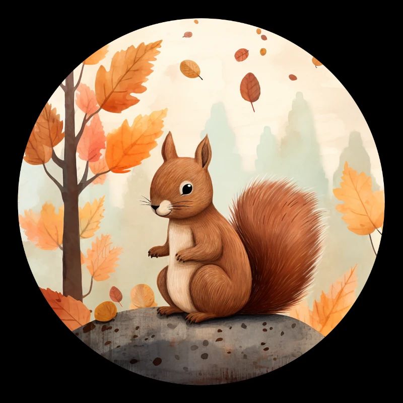 Eichhörnchen im Herbst