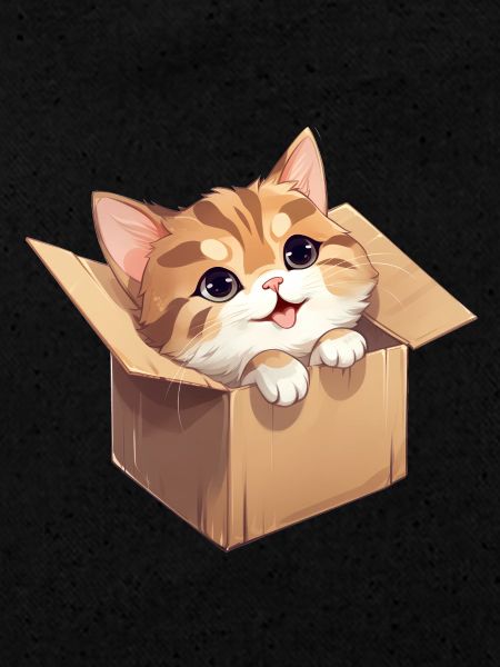 Katze in Karton