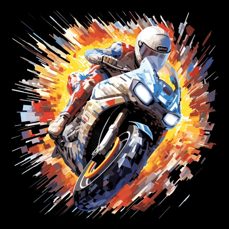 Moto Racing Fast Speed Competition Abstract