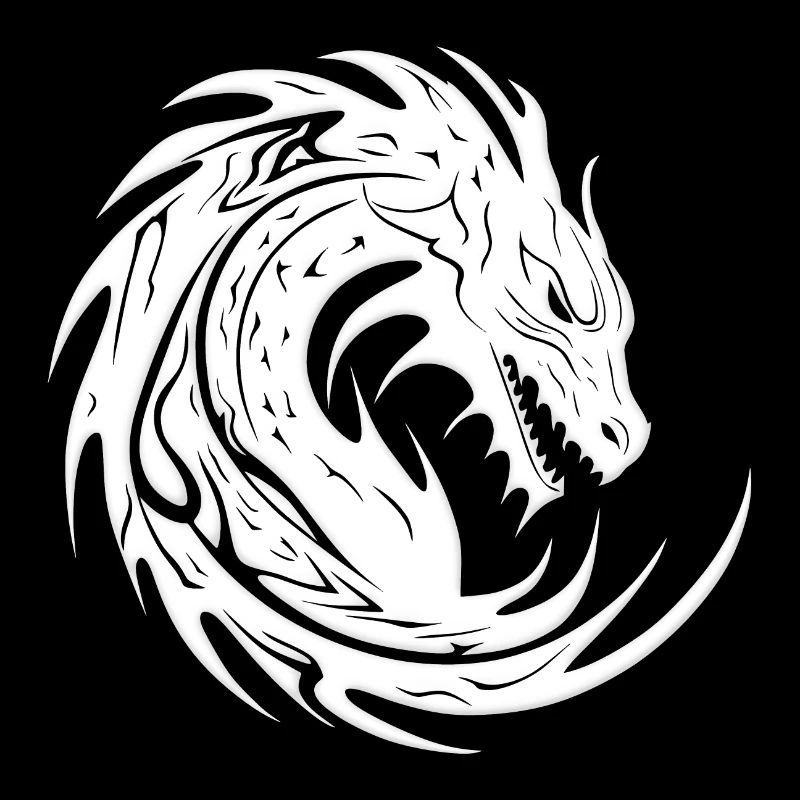 Fantasy Drache Anime Drachenkopf Mythisches Reptil