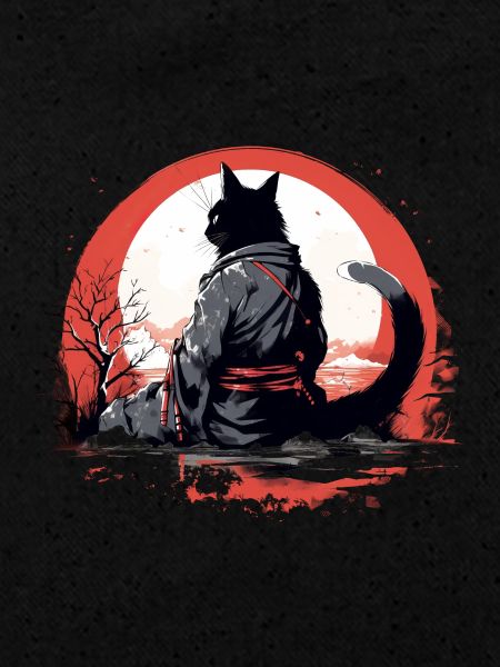 Chat samouraï