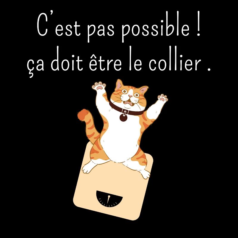Ça doit être mon collier -humour perte de poids