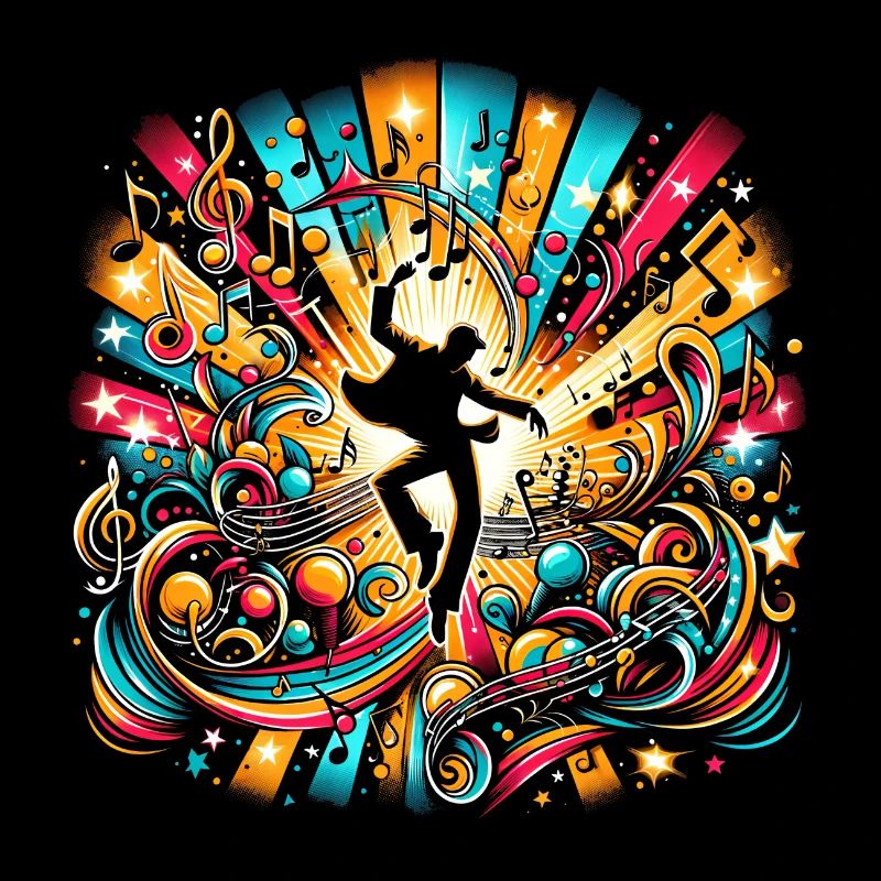 Musiknoten Tanz Explosion – Kunstvolle Dynamik