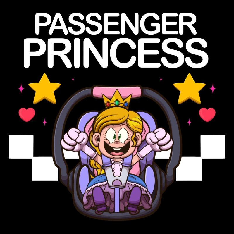 Passager Princesse Voiture De Course
