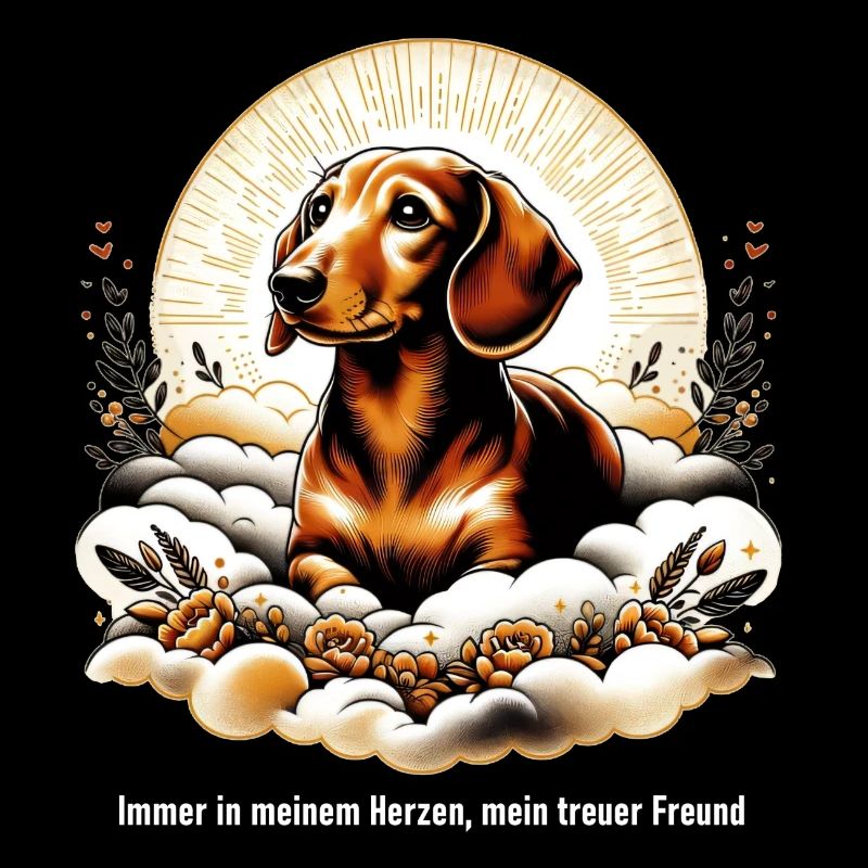 Coping with grief rainbow bridge Dachshund