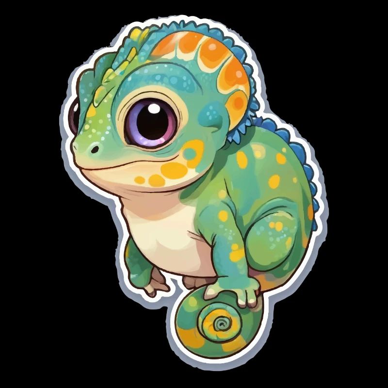 Caméléon mignon