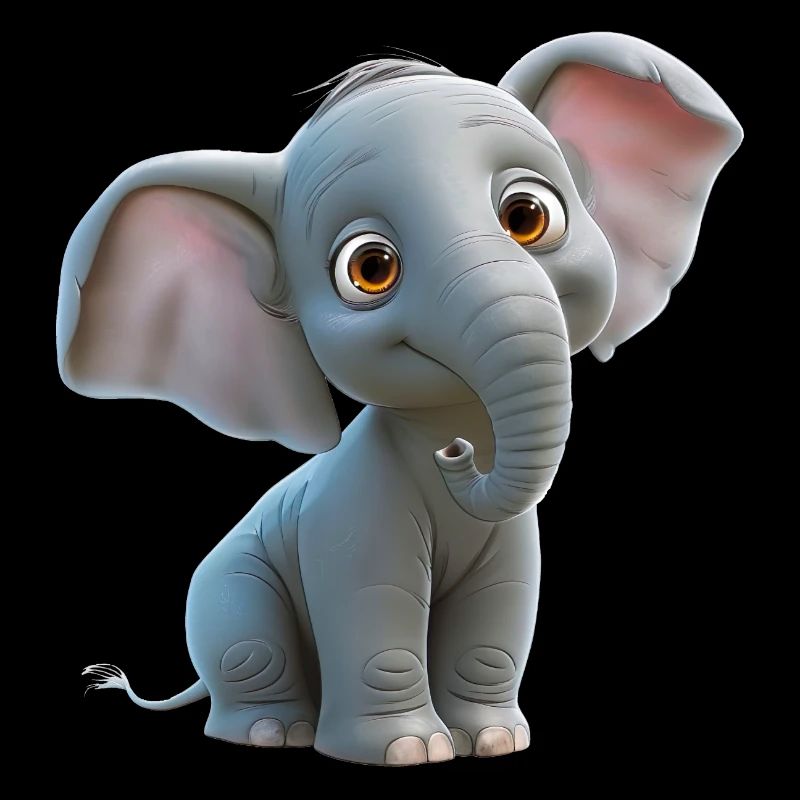 Drolliger kleiner Elefant