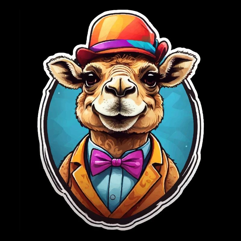 Lustiges Comic Kamel