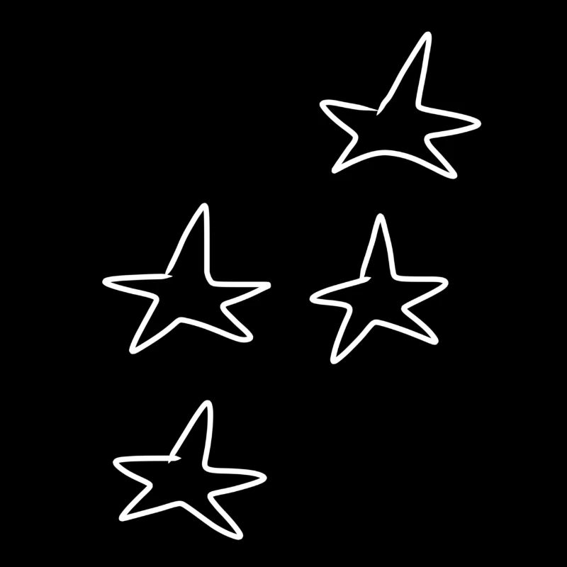 Four Star Symbol Shape Pattern