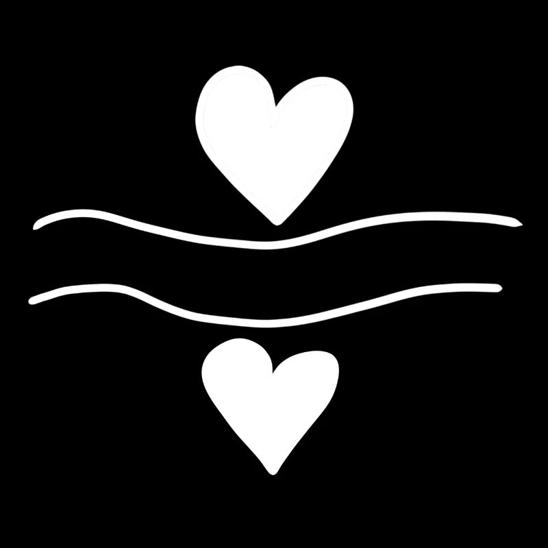 Lines Line Heart Shape Love Two Hearts