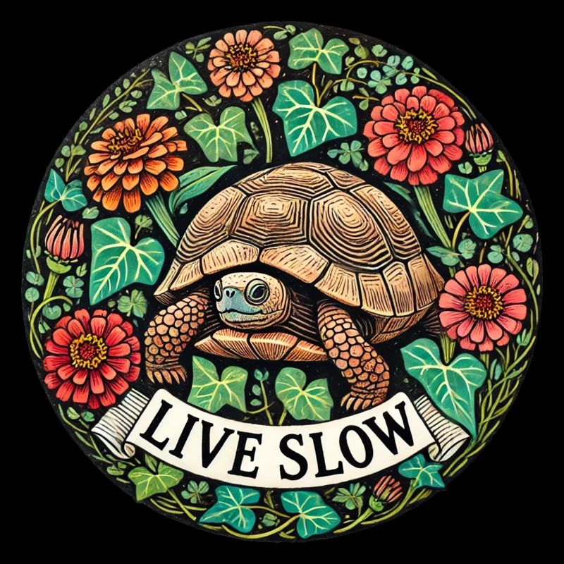 Live Slow Turtle