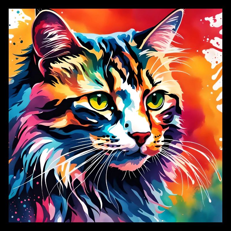 Bunte Katze
