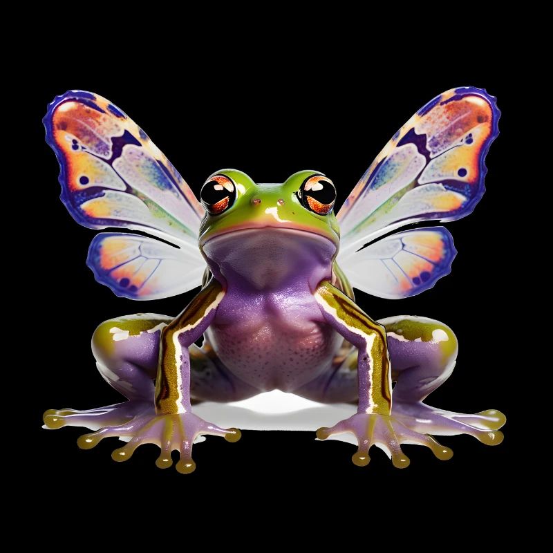 Grenouille papillon psychédélique de Goa