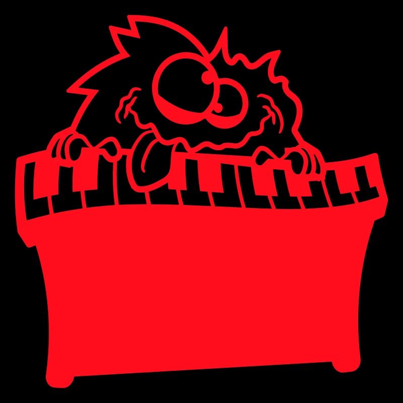 Hairy Monster Alien Alien Clavier Fun