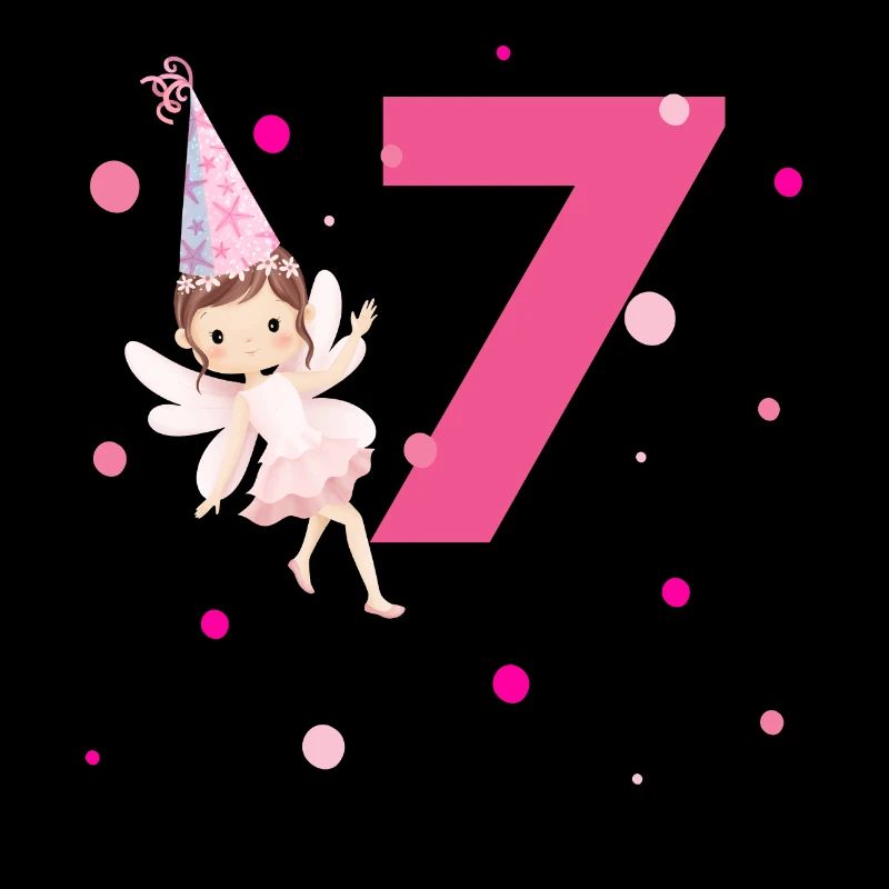 7e anniversaire fée rose