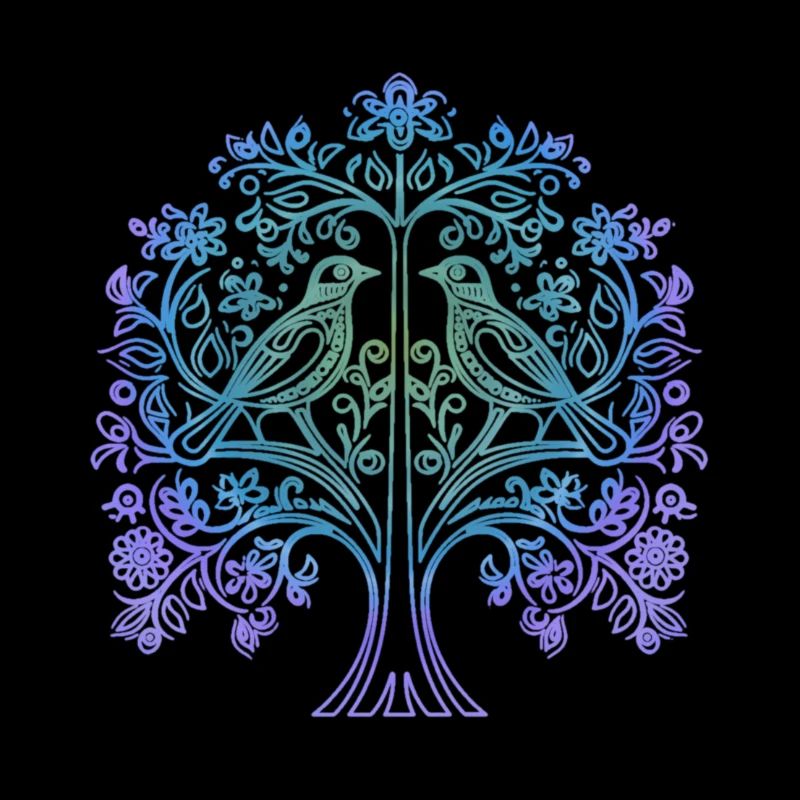 Arbre de vie aux oiseaux