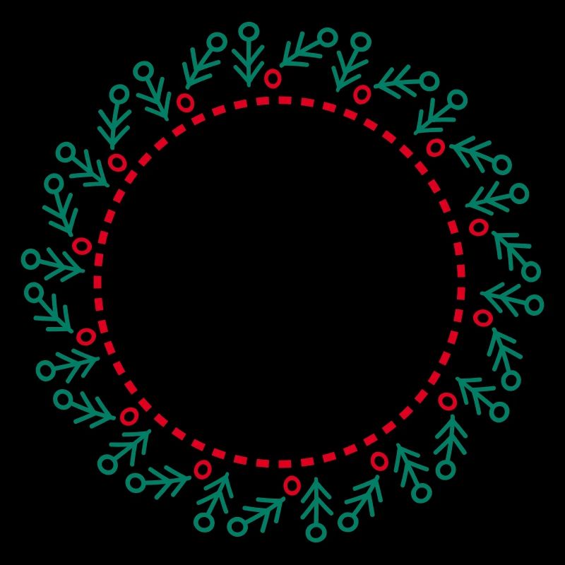 Neujahrs- und Weihnachtskranz